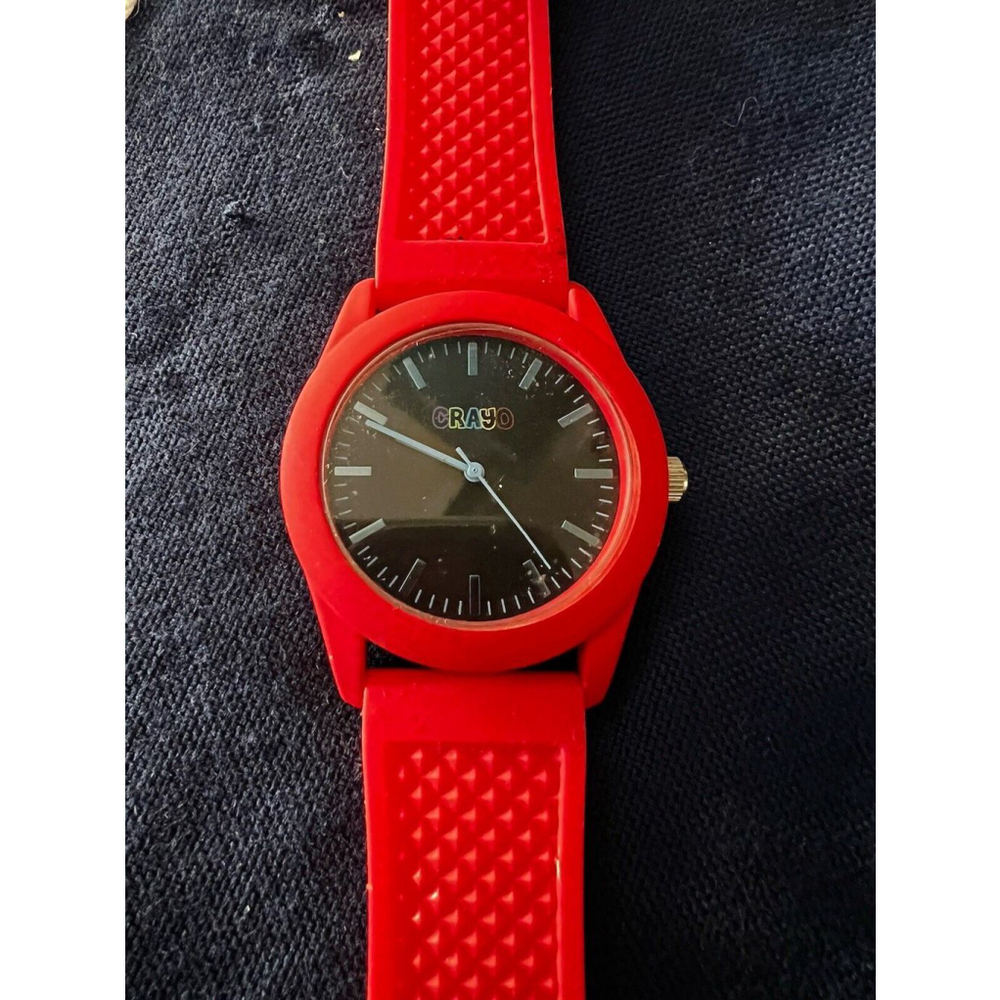 Crayo Storm Black Dial Red Watch *New*